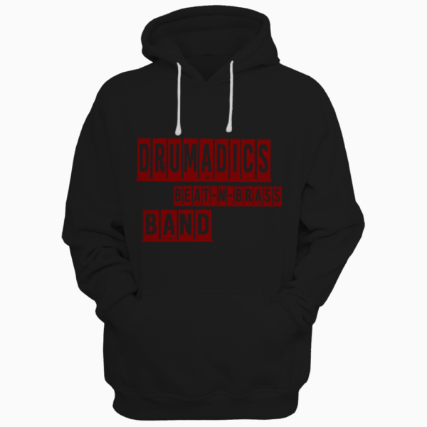 Worded Hoodie - Black Red